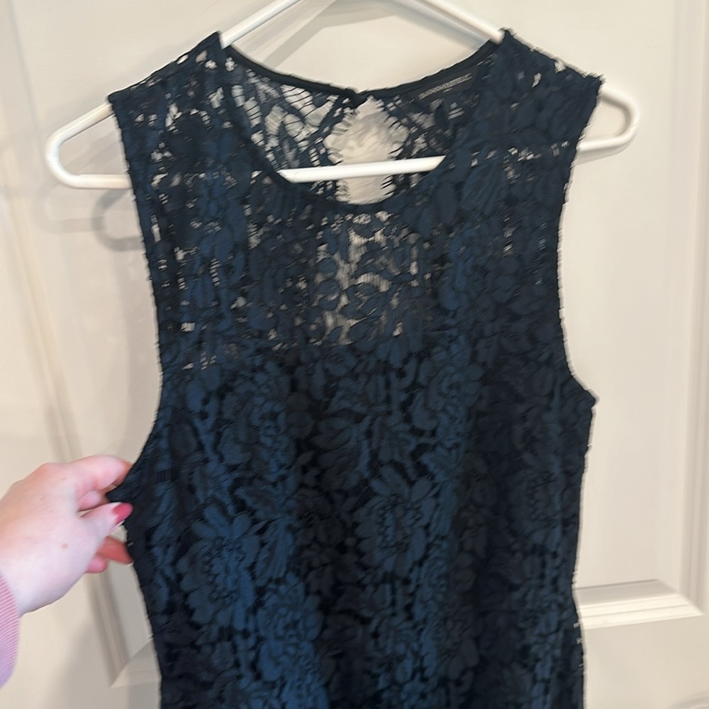 Banana Republic Navy Lace Sheath Dress Sz 8